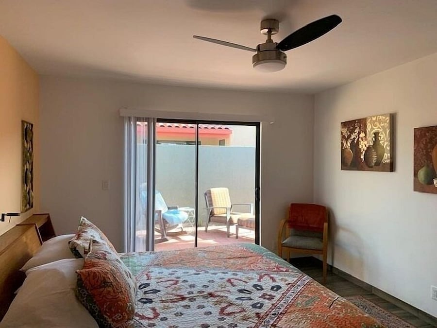Master with view of Patio