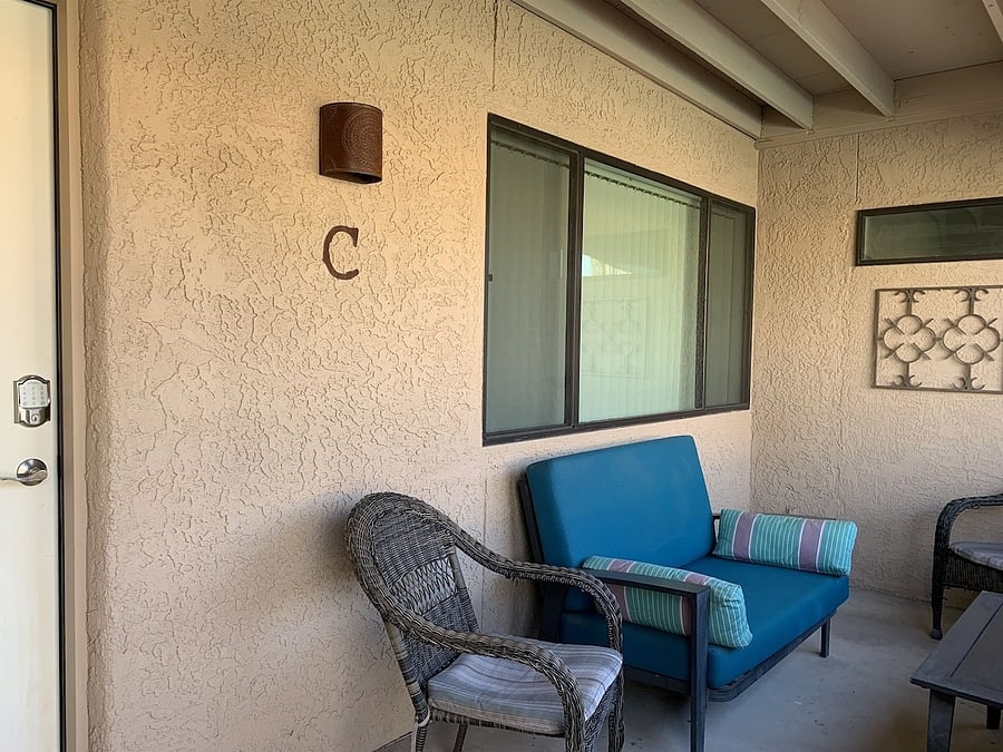 Front porch of Casita C.