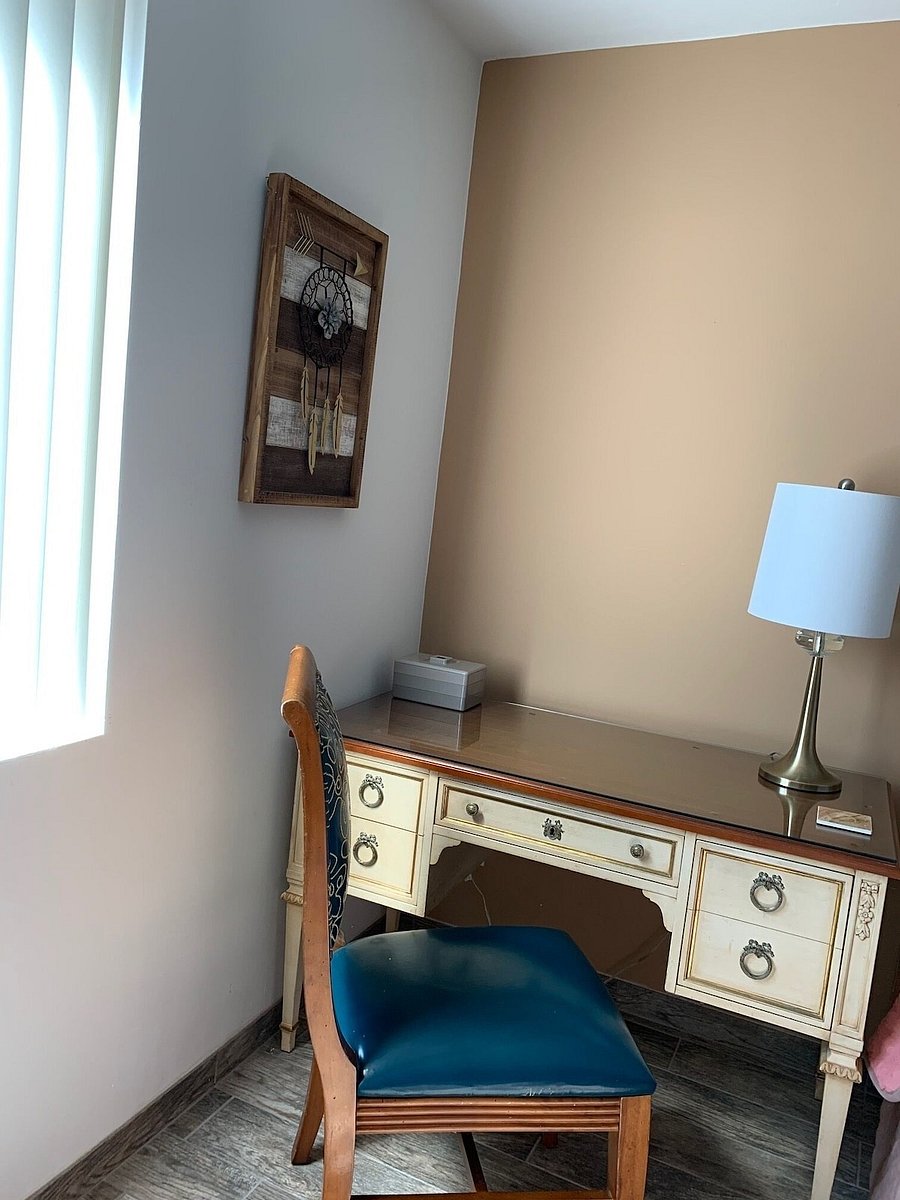 Desk in bedroom.