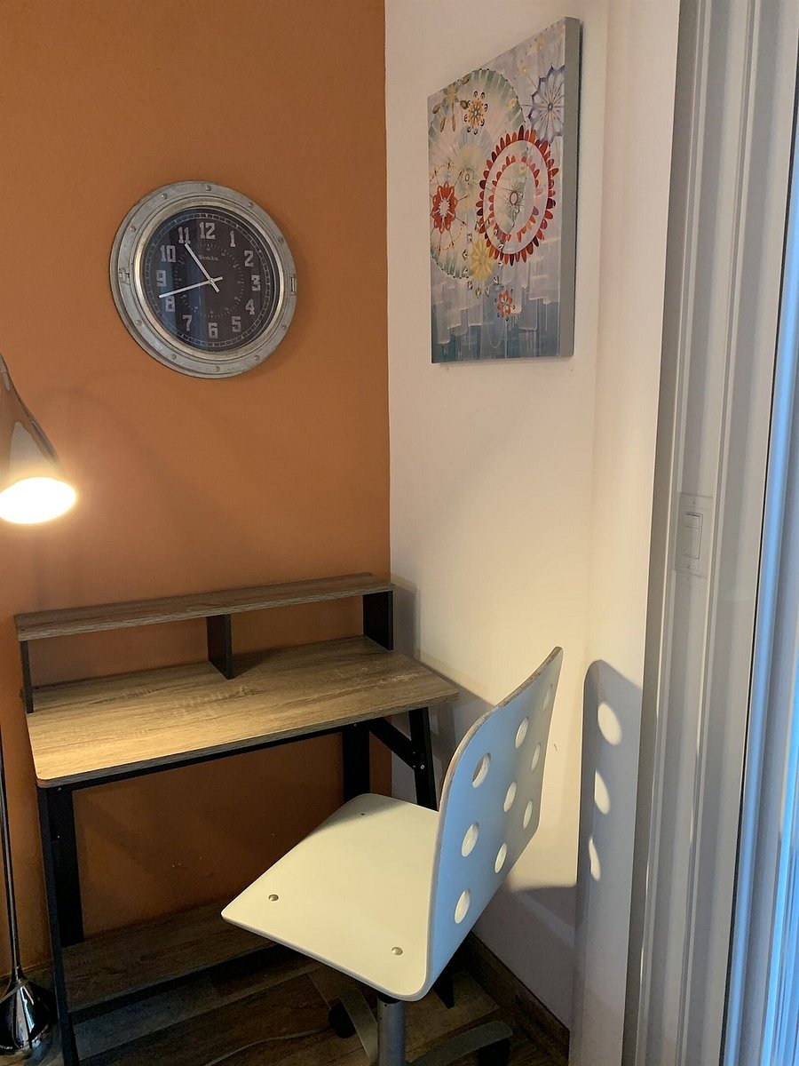 Desk in bedroom.