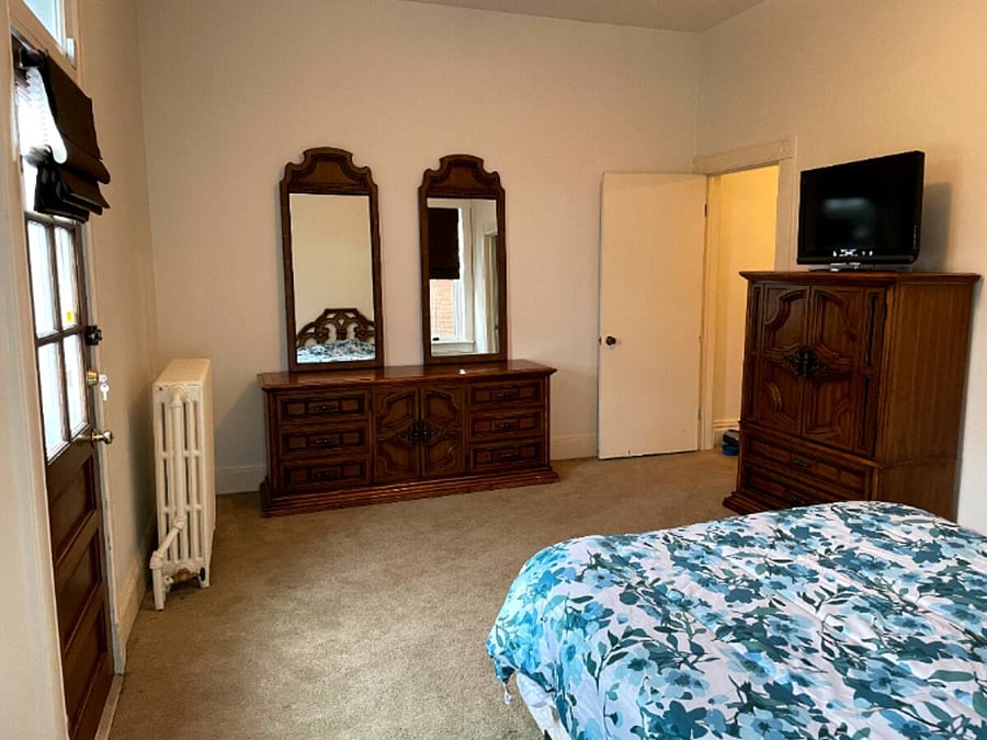 ROOM 3. 1 Bedroom includes bathroom shared with Room 2.
Priced at $1100/month all utilities included.