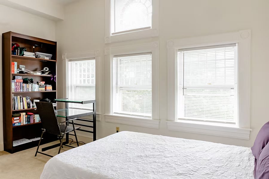 ROOM 4. 1 Bedroom includes bathroom shared with Room 5.
Priced at $1100/month all utilities included.