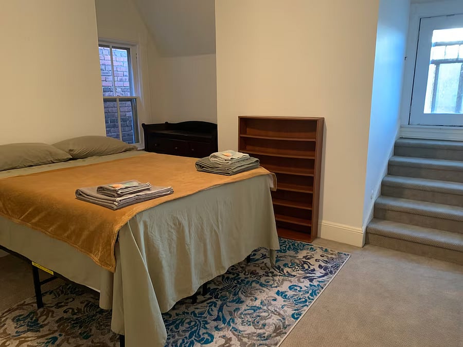 ROOM 5. 1 Bedroom includes bathroom shared with Room 4.
Priced at $1100/month all utilities included.