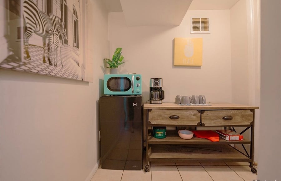 This is the kitchenette to both bedrooms youll have to yourself. 