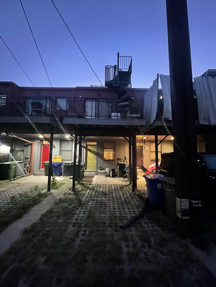 Back parking pad in a gated alley with remote access is ideal for anyone working late shifts or coming home later in the evening