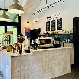 coffee shop on premise with coworking space