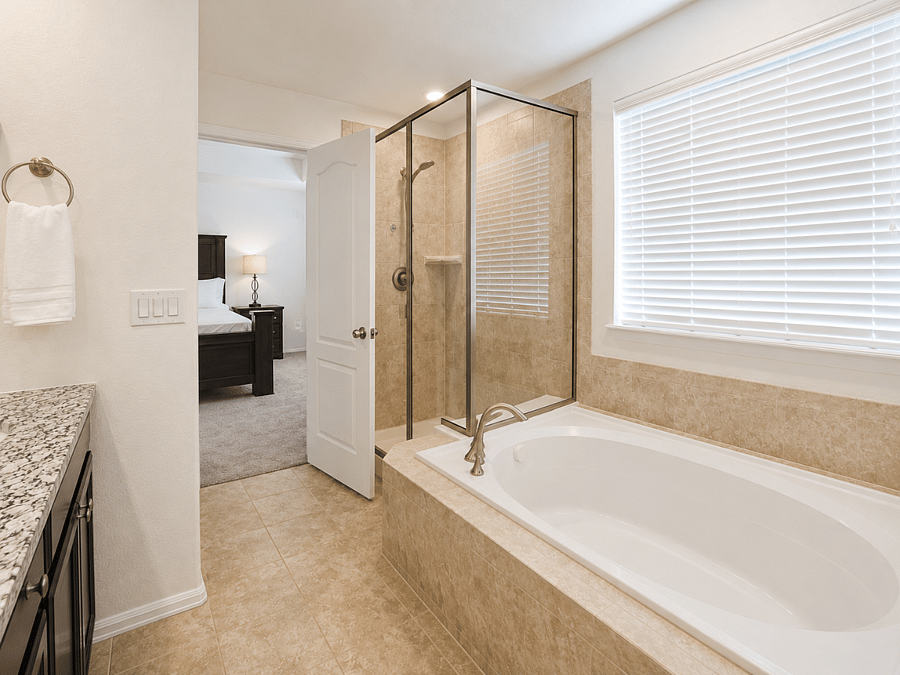 Primary Bathroom with Soaking Tub and Walk-in Shower
