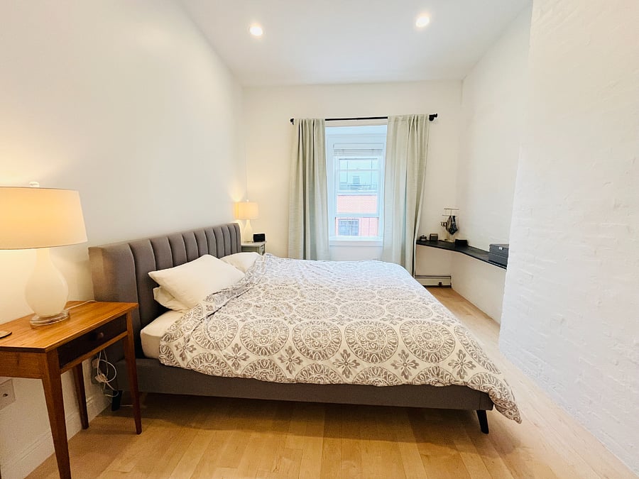 Main bedroom with king sized bed and closets (not shown)