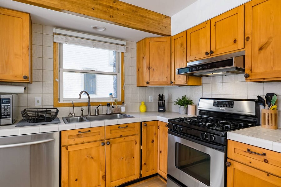 Fully stocked kitchen