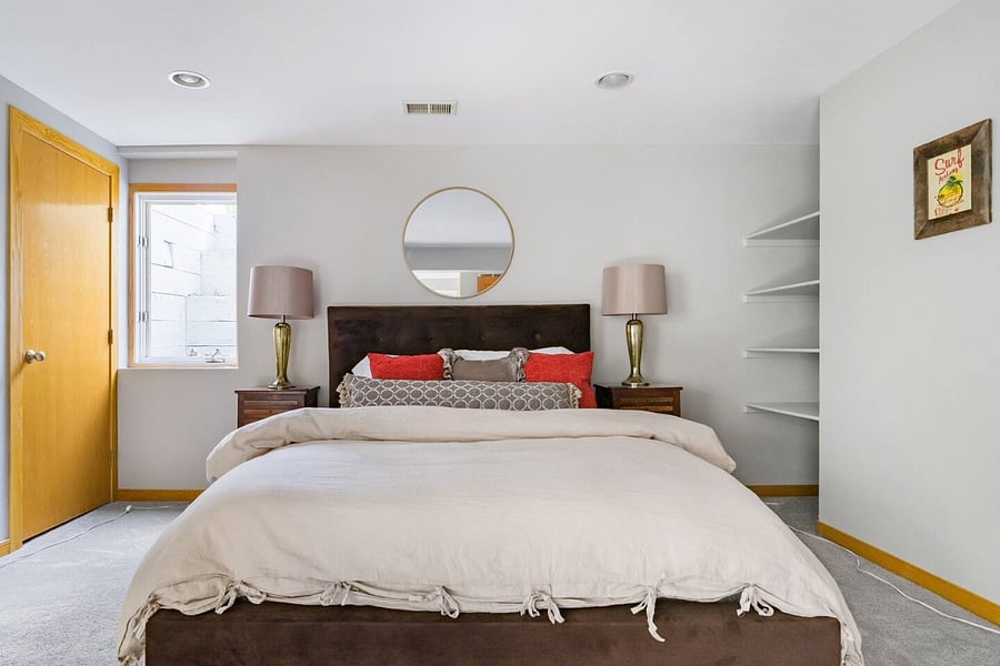 Northeast basement bedroom