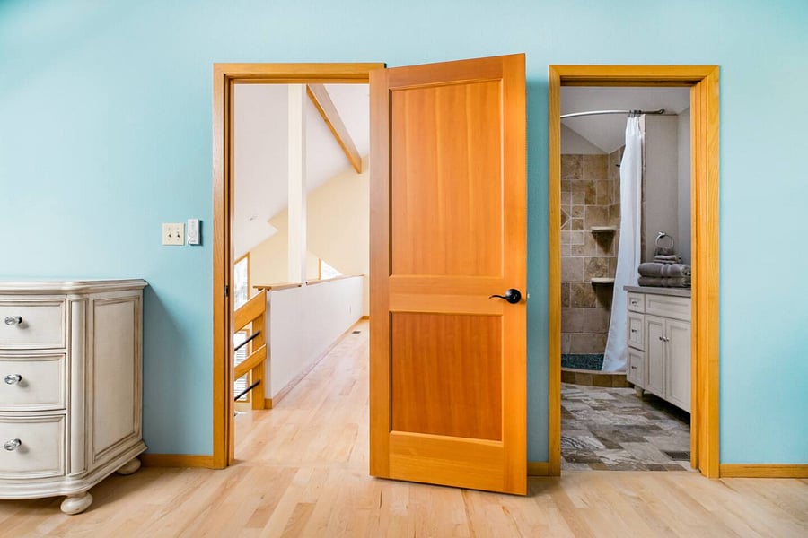 Upstairs master bedroom entrance