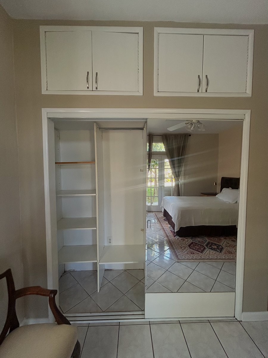 Ample closet space