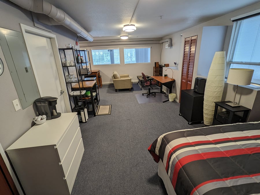 Upper-level suite.