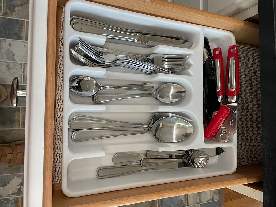 Serving utensils and prep too