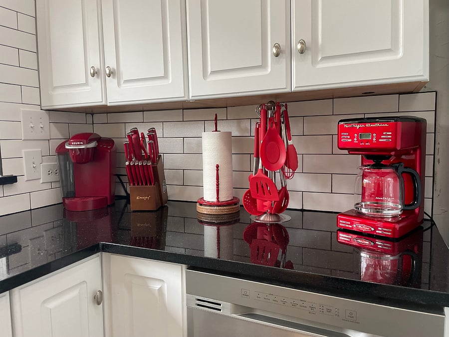 All small appliances and kitchen needs are stocked