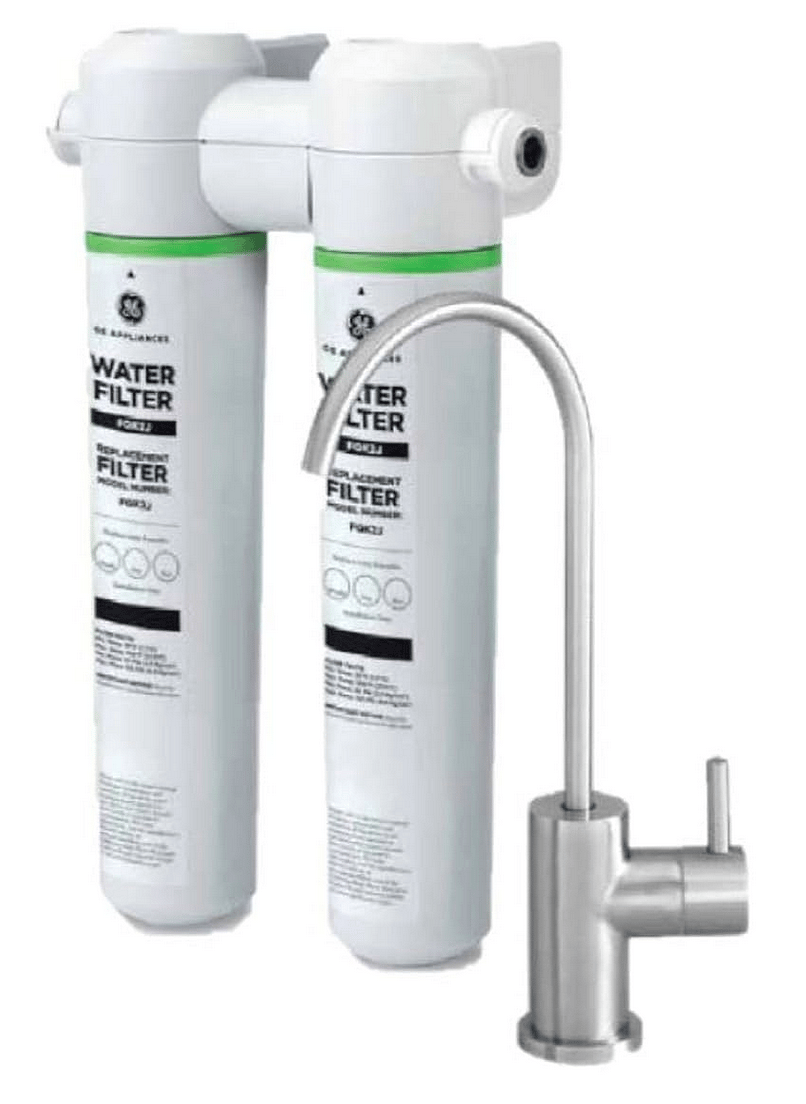 GE Dual Stage Under Sink Water Filtration System with Faucet