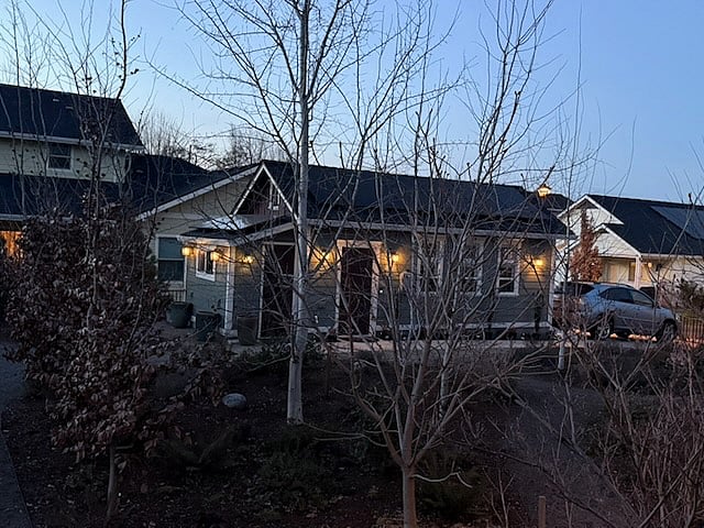 Carriage House evening view from the South