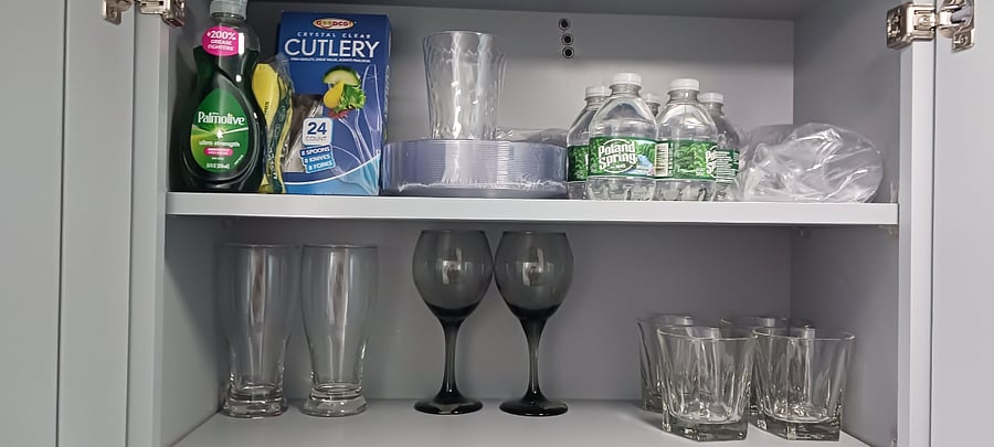 Complimentary Water and Kitchen Starter Kit