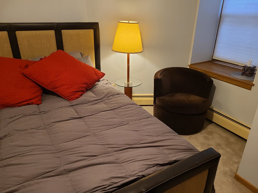 Bedroom sitting area