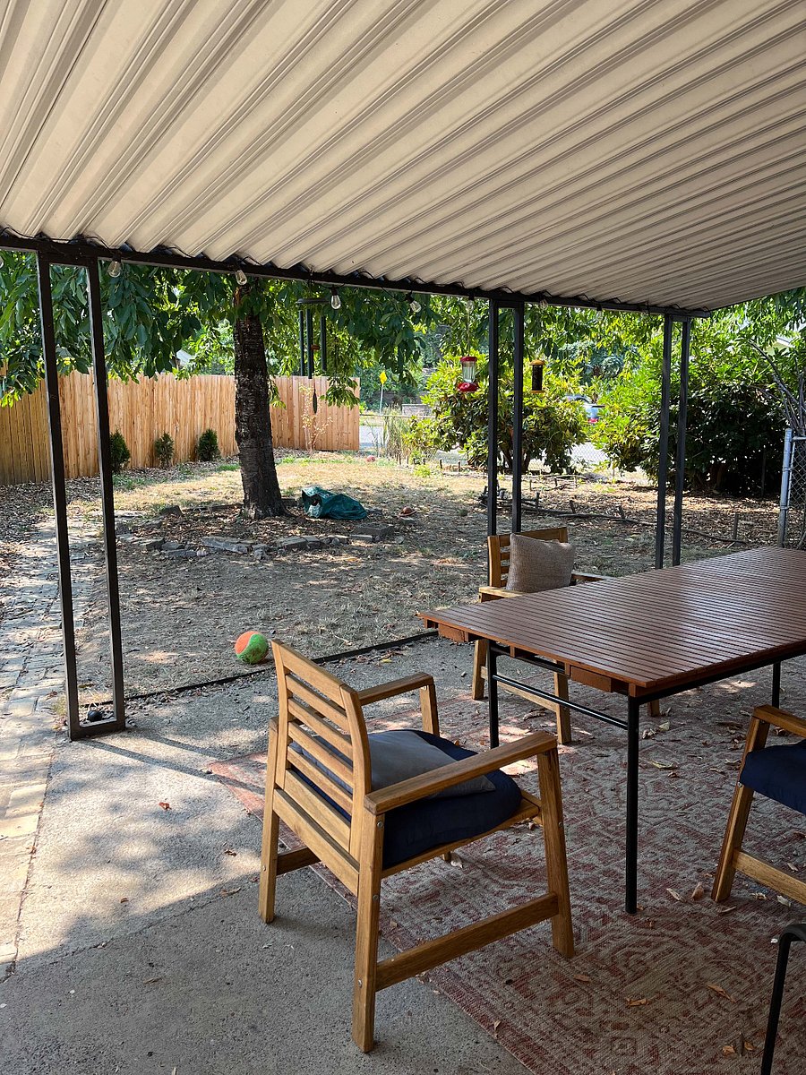 Patio in back yard