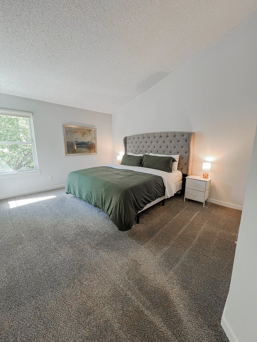 King Bed in the master bedroom