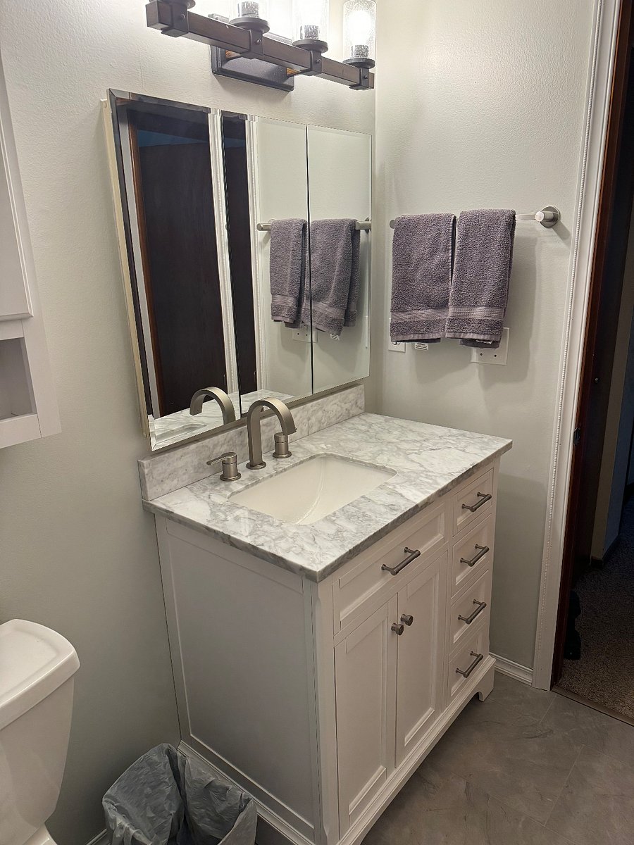 Fresh new bathroom