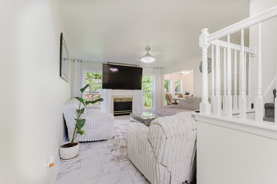 Entrance to living room view
