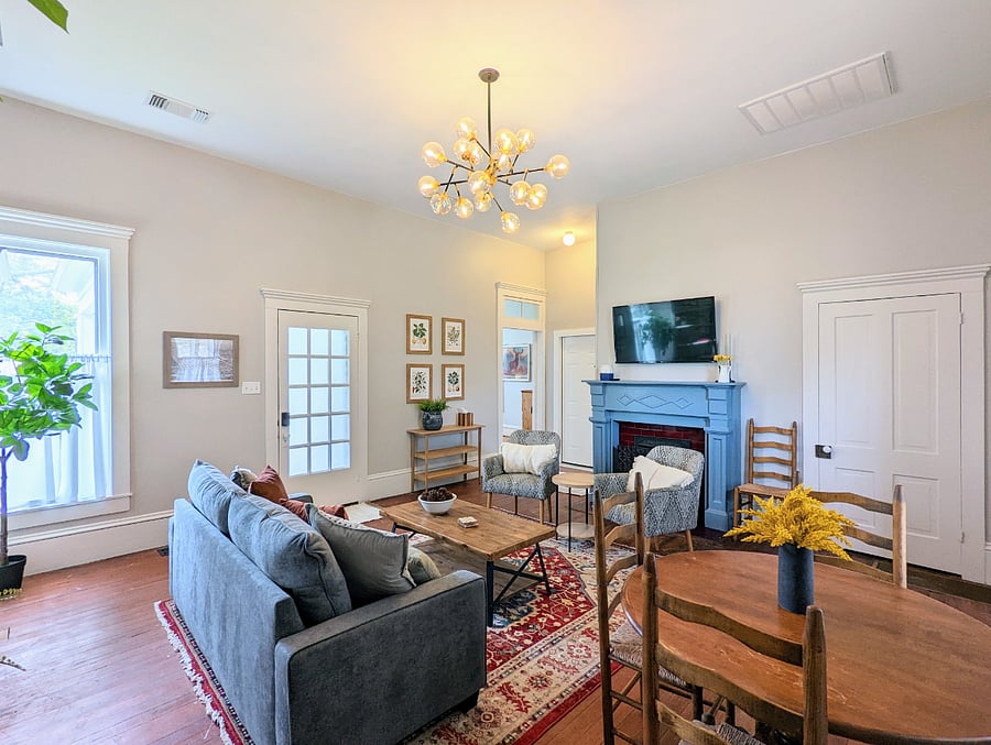 Spacious living-dining space with great natural light