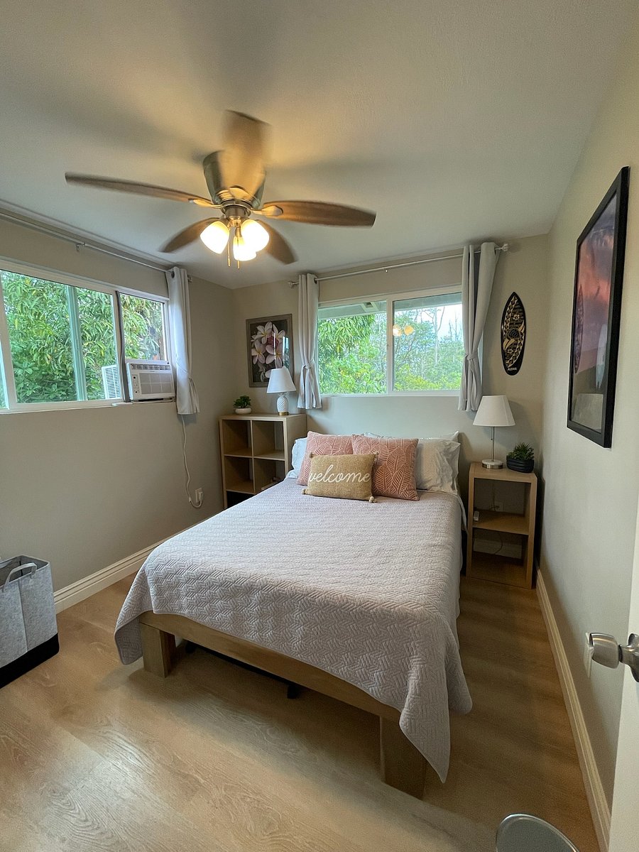Bedroom #2 features a full size bed, air conditioning, double paned windows and plenty of storage space.