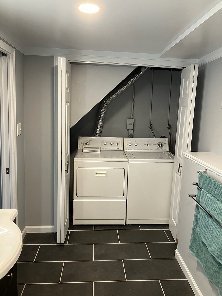 Lower Level Laundry (closet in lower level bathroom)