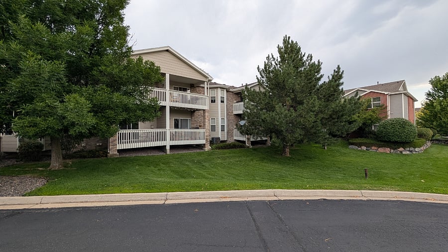 Trees and grassy areas throughout complex