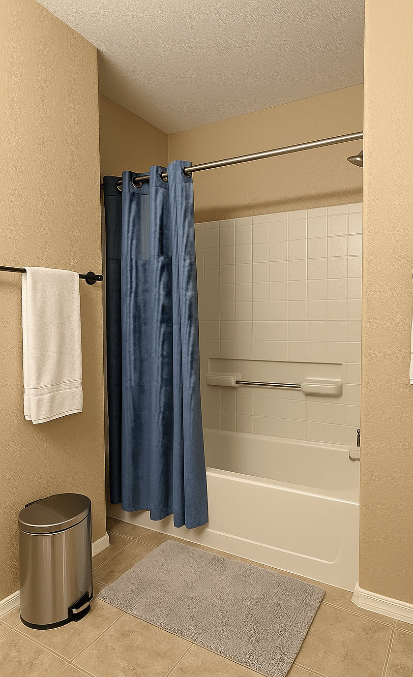 Guest bathroom shower/tub