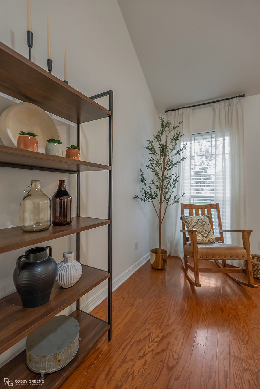 Reading nook in living room