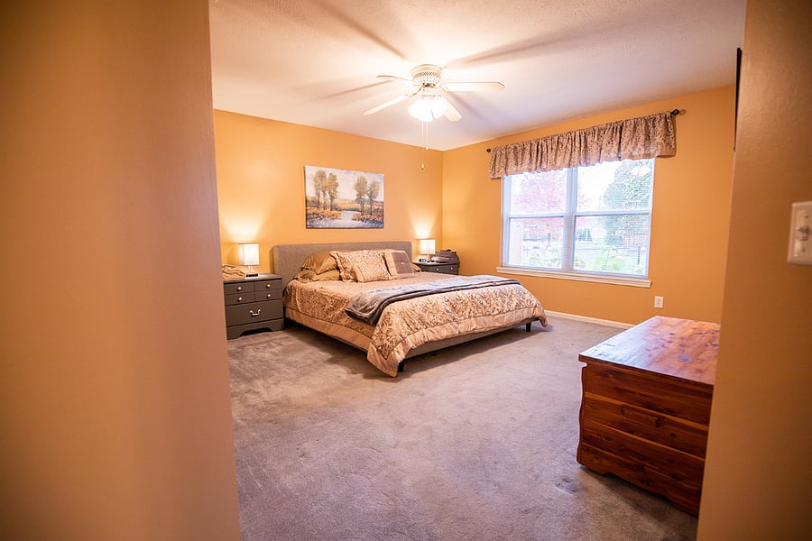 Master has large walk-in closet, en suite bath with tub, and plenty of drawer space