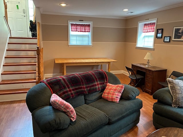 basement family room