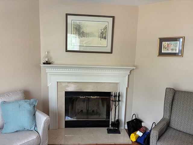 living room fireplace