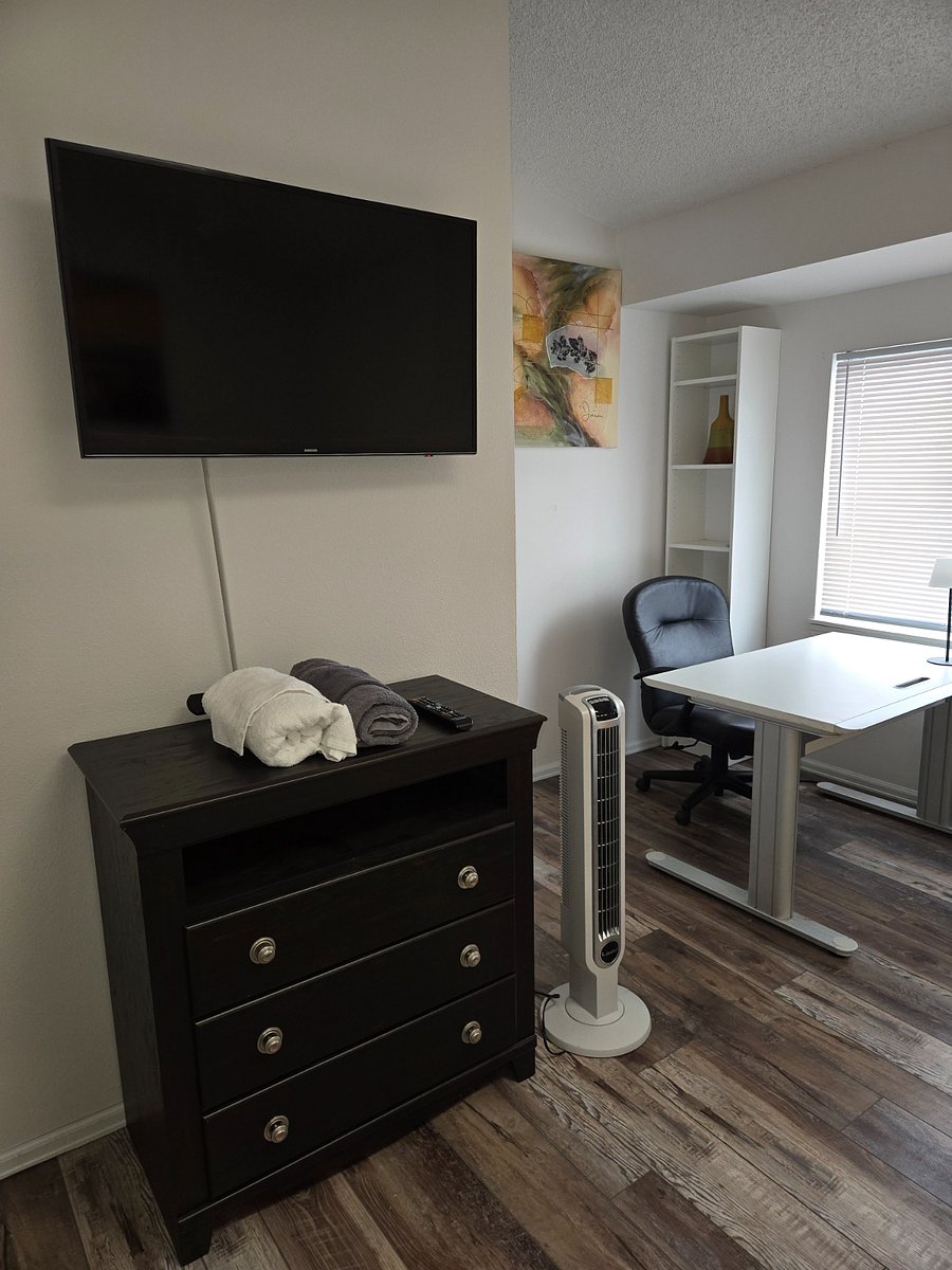 Large bedroom desk area