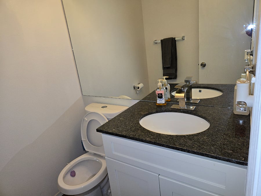 Half bath on entry floor