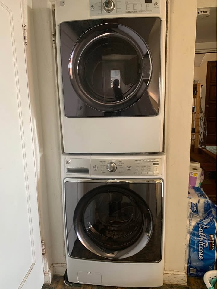 Laundry machines are in the house.