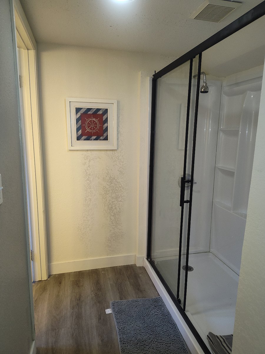 Private walk in shower