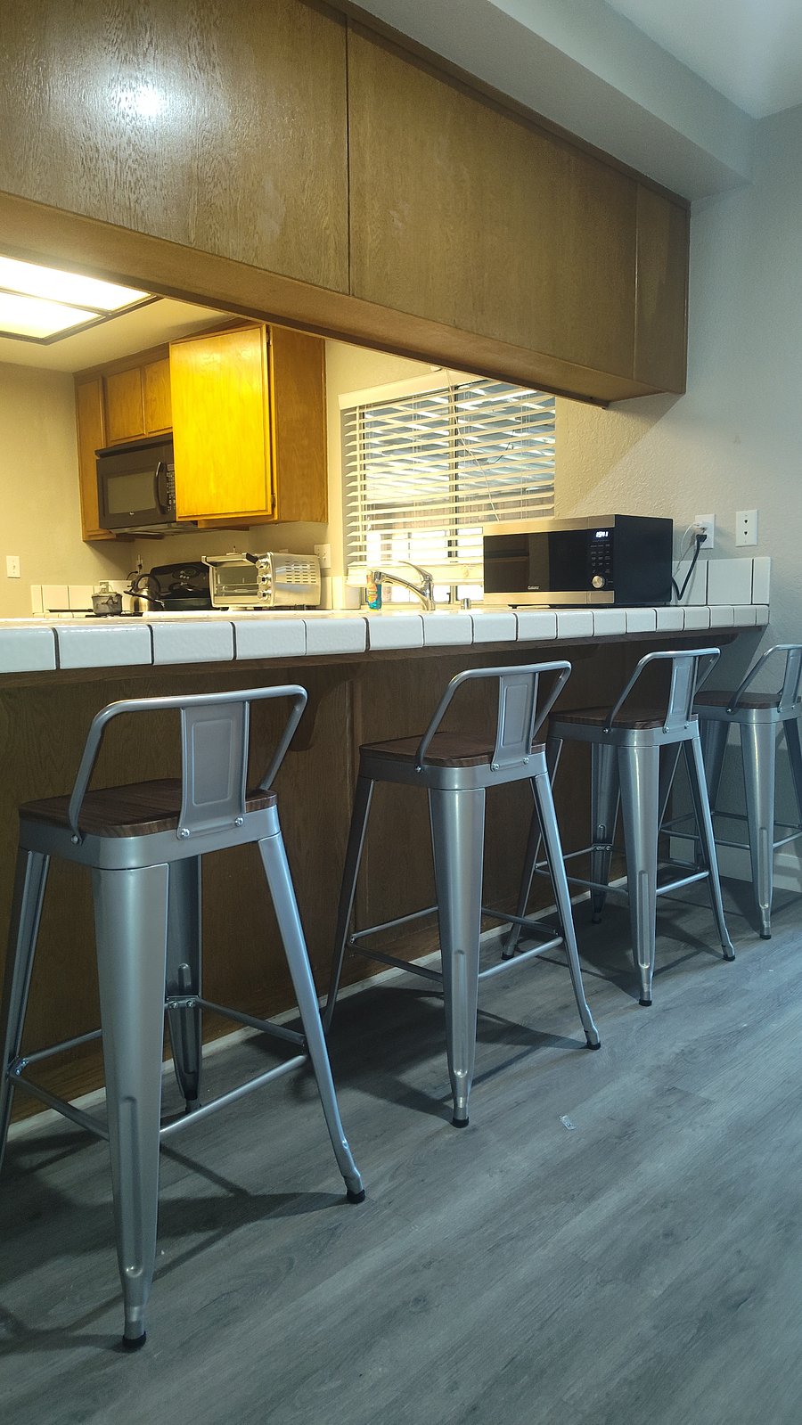 You can dine in your studio or outside in comunity.