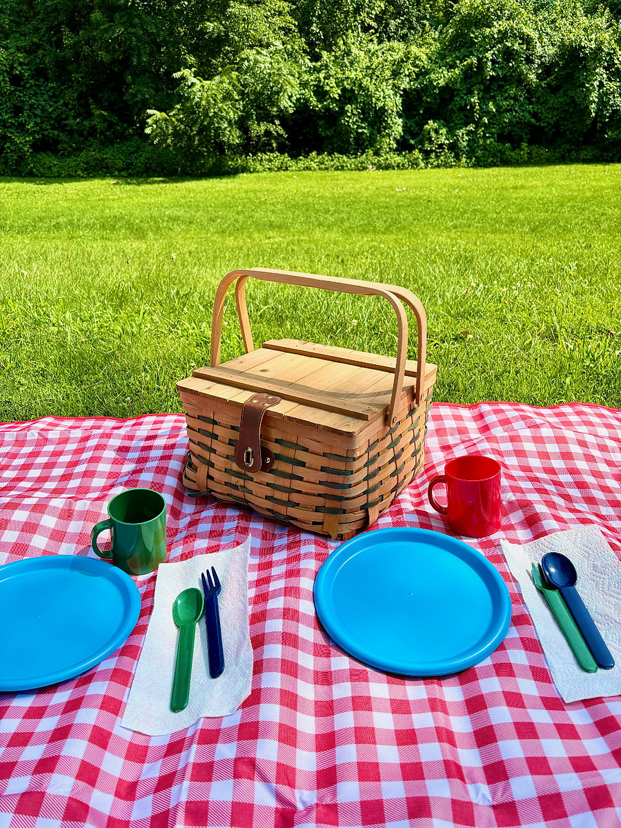 Have a picnic right in front of the house! We provide the basket and blanket. :)