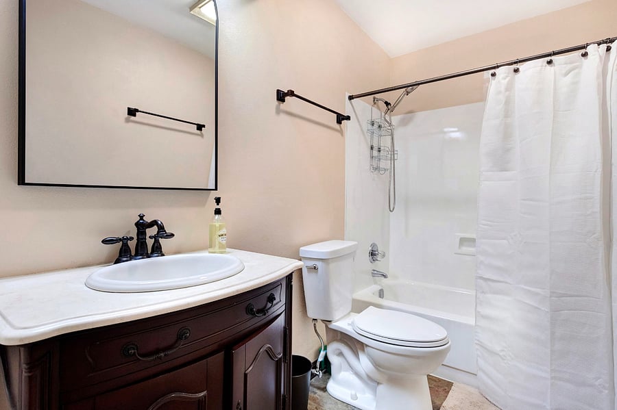 Hall bath is shared with Bedrooms 1 through 3