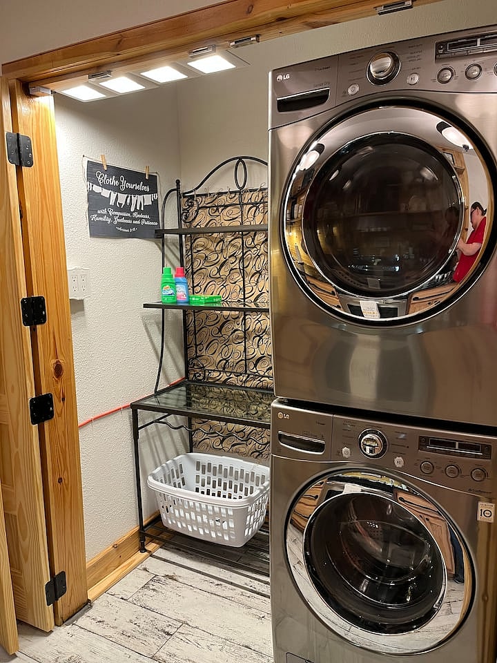 Apt B laundry closet