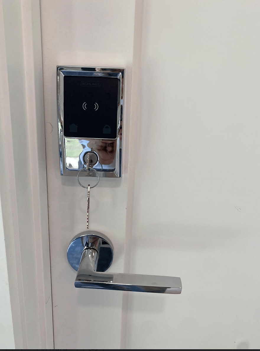 Personalized Interior Key Pad Access to Studio.