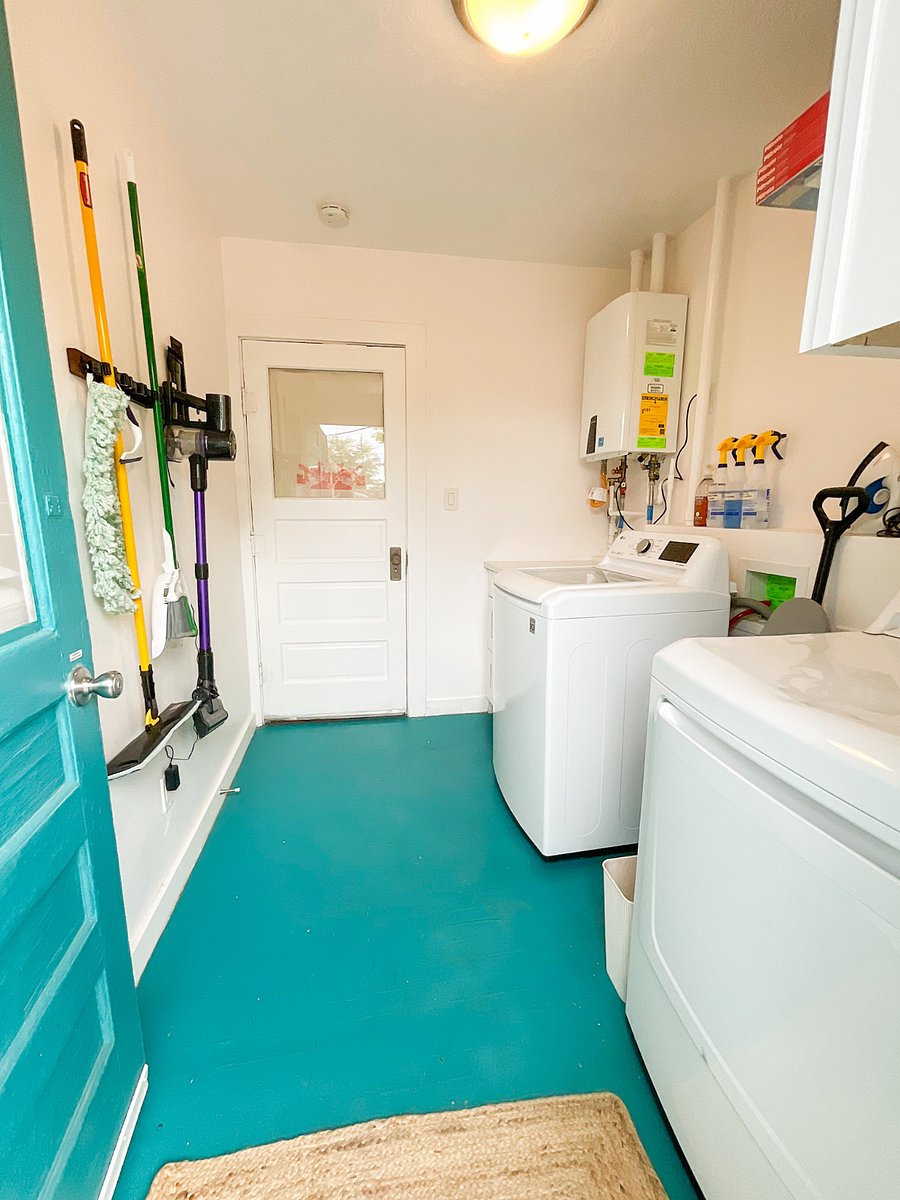 Shared laundry room accessible through the backdoor of the main house (separate key).