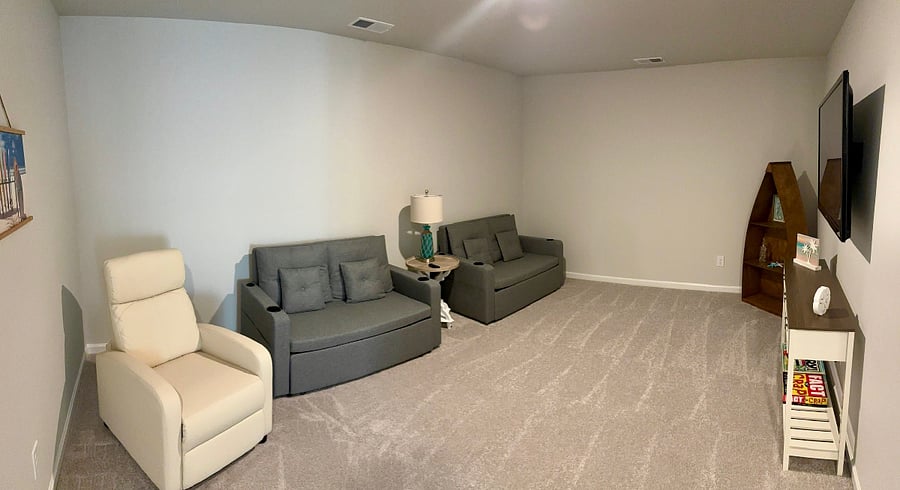 Loft, extra hangout room upstairs. Has a TV