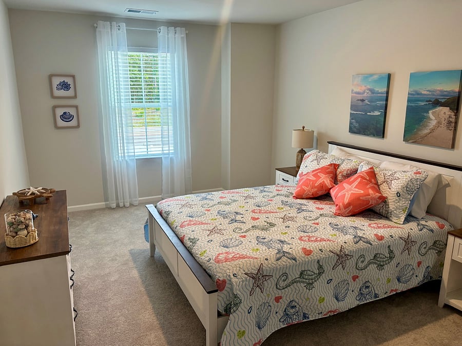 Third Bedroom with queen bed. Upstairs