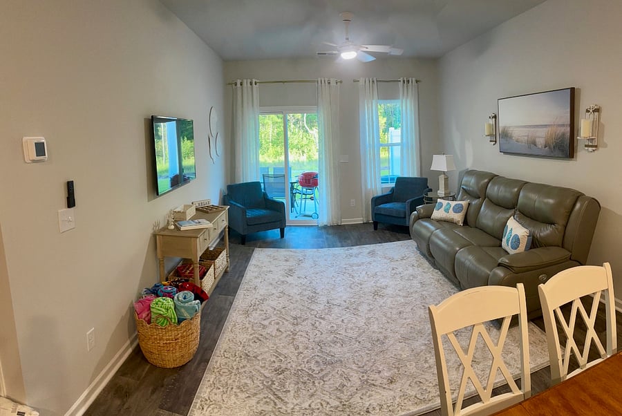 Living room on the first floor