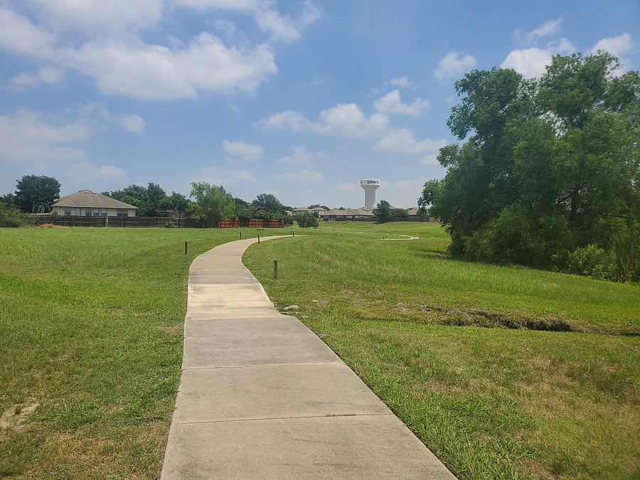 Walking trail. Only five minutes from the home. 